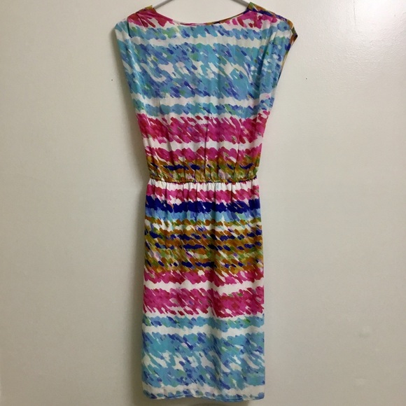 Presley Skye Silk Dress Tie Dye Sexy Tulip Cut - Picture 4 of 6